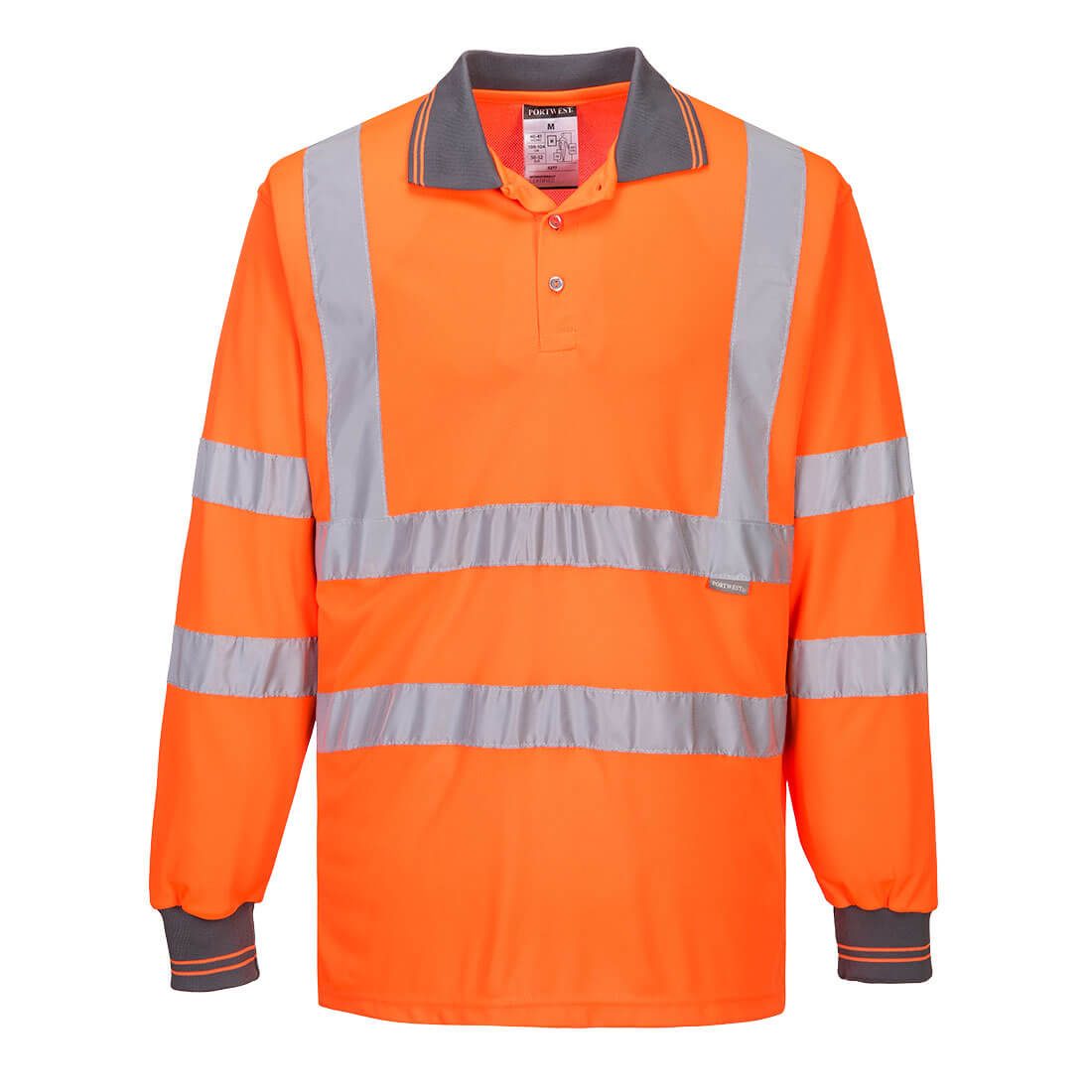 Portwest S277 Hi vis long sleeve polo - Safety Supplies 4 U